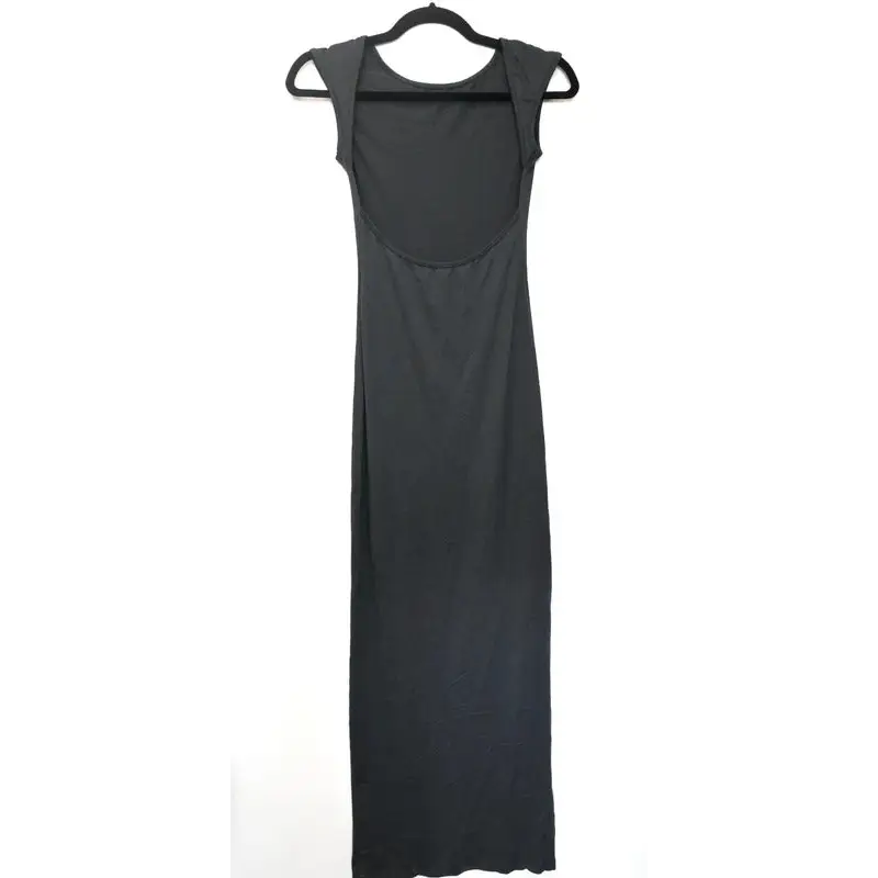 Dark Grey/Charcoal Maxi Dress – Scoop Back Detail, Size. XS