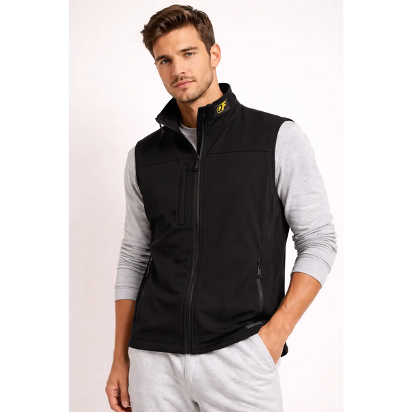 Men’s Black Performance Zip-Up Vest