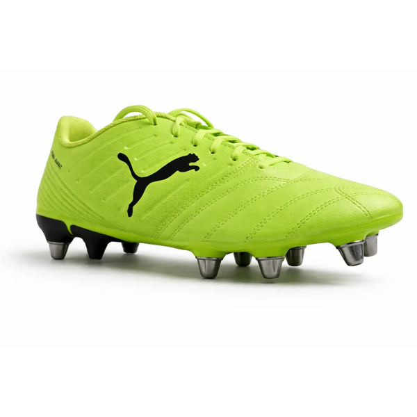 PUMA Neon Green Rugby Cleats – Soft Ground Performance Boots