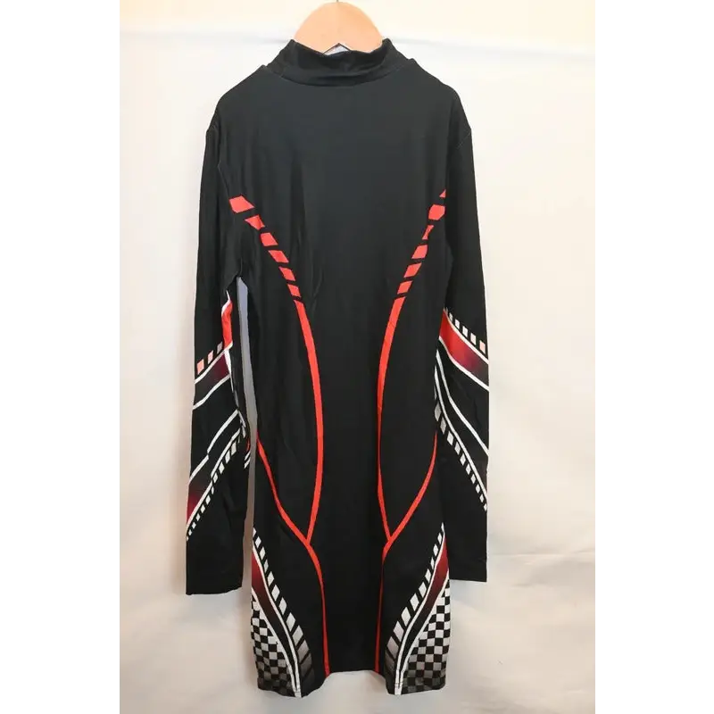 Shein Black Racing Print Mini Dress