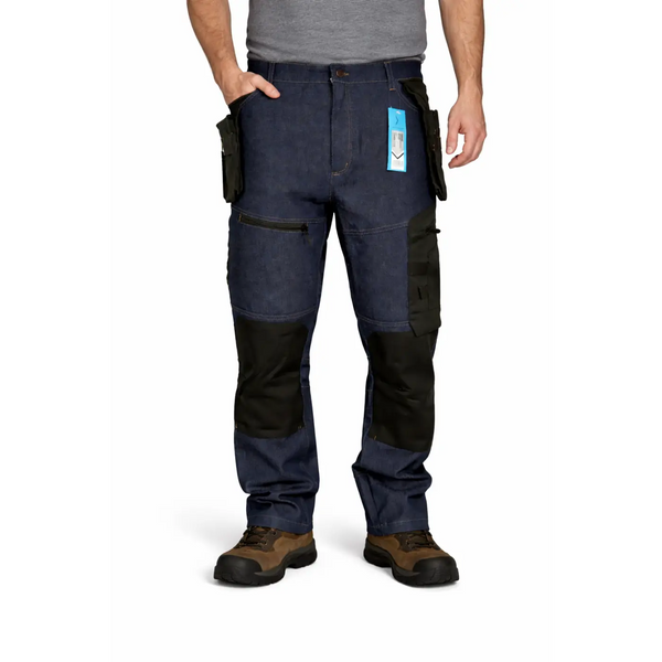TitanFlex™ Utility Work Jeans – Reinforced Multi-Pocket Performance Pants