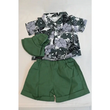 Baby Boy Tropical Hawaiian 3-Piece Outfit Set