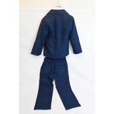 Boys Navy 4-Piece Suit Set