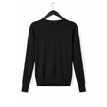 Classic Black Button Front Knit Cardigan - Women’s Cardigan