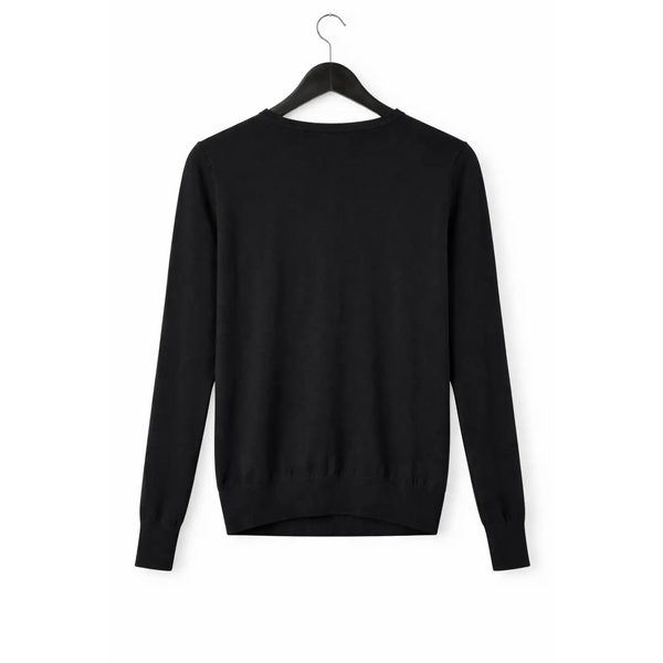 Classic Black Button Front Knit Cardigan - Women’s Cardigan