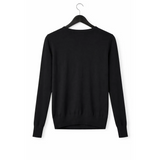 Classic Black Button Front Knit Cardigan - Women’s Cardigan