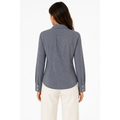 Classic Grey Micro-Check Button-Up Shirt – Tailored Fit