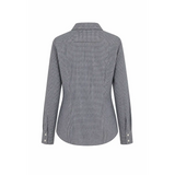 Classic Grey Micro-Check Button-Up Shirt – Tailored Fit