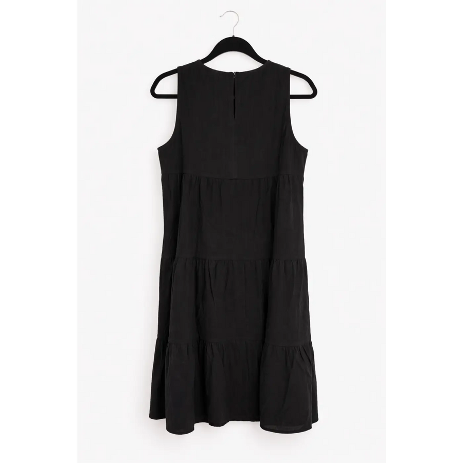 Classic Tiered Sleeveless Mini Dress - Mini Dress / Casual Dress / Tiered Dress