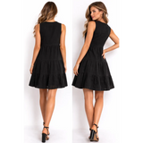 Classic Tiered Sleeveless Mini Dress - Mini Dress / Casual Dress / Tiered Dress