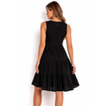 Classic Tiered Sleeveless Mini Dress - Mini Dress / Casual Dress / Tiered Dress