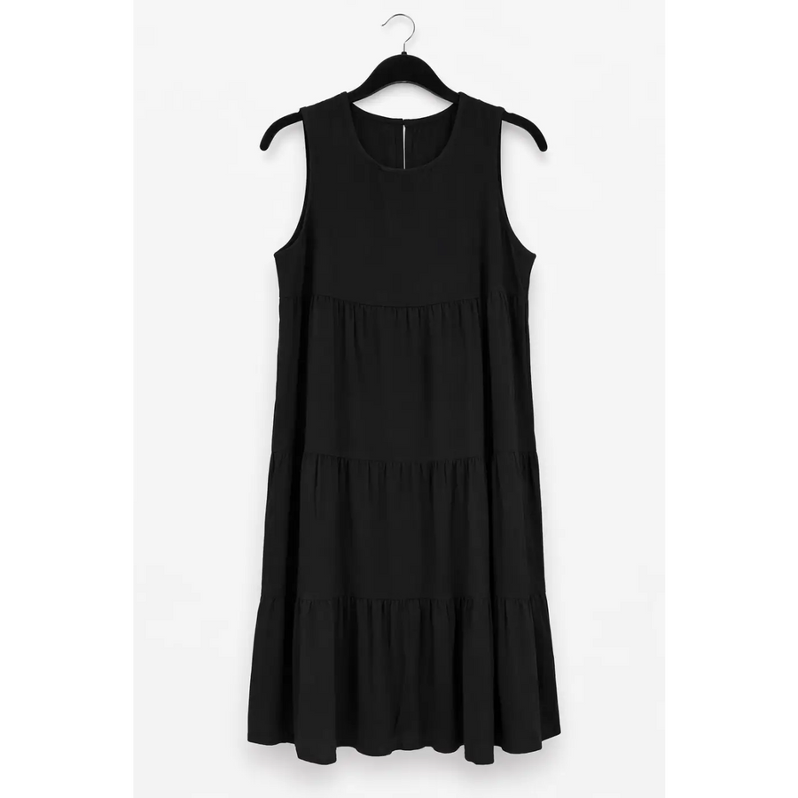 Classic Tiered Sleeveless Mini Dress - Mini Dress / Casual Dress / Tiered Dress