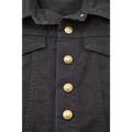 Cropped Button-Up Denim Jacket - Cropped Jacket / Denim Jacket / Casual Outerwear