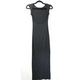 Dark Grey/Charcoal Maxi Dress – Scoop Back Detail, Size. XS