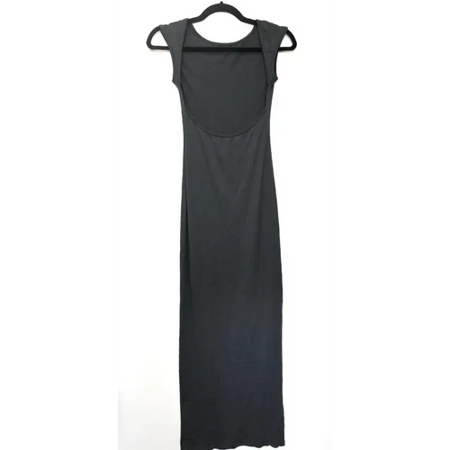 Dark Grey/Charcoal Maxi Dress – Scoop Back Detail, Size. XS
