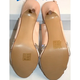 Diamante Peep Toe Slingback Heels, Size 6