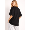 Essential Black Oversized Crew Neck T-Shirt - Women’s T-Shirt