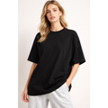 Essential Black Oversized Crew Neck T-Shirt - Women’s T-Shirt