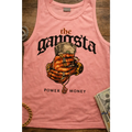 Gangsta Power Graphic Crop Tank – Pink - Crop Tank Top