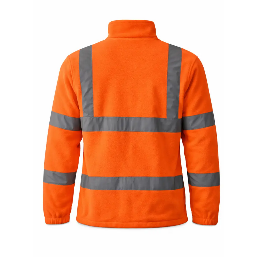 Hi Vis Orange Reflective Fleece Jacket | Safety Workwear