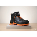 Himalayan Men’s Steel Toe Safety Work Boots – Black/Orange