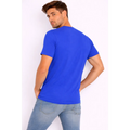 Men’s Athletic Performance T-Shirt – Royal Blue with Contrast Shoulder Stripe
