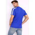Men’s Athletic Performance T-Shirt – Royal Blue with Contrast Shoulder Stripe