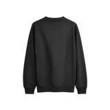 Men’s Black Crewneck Sweatshirt – Classic Fleece Pullover - Men’s Crewneck Sweatshirt