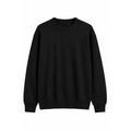 Men’s Black Crewneck Sweatshirt – Classic Fleece Pullover - Men’s Crewneck Sweatshirt