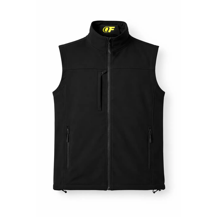 Men’s Black Performance Zip-Up Vest