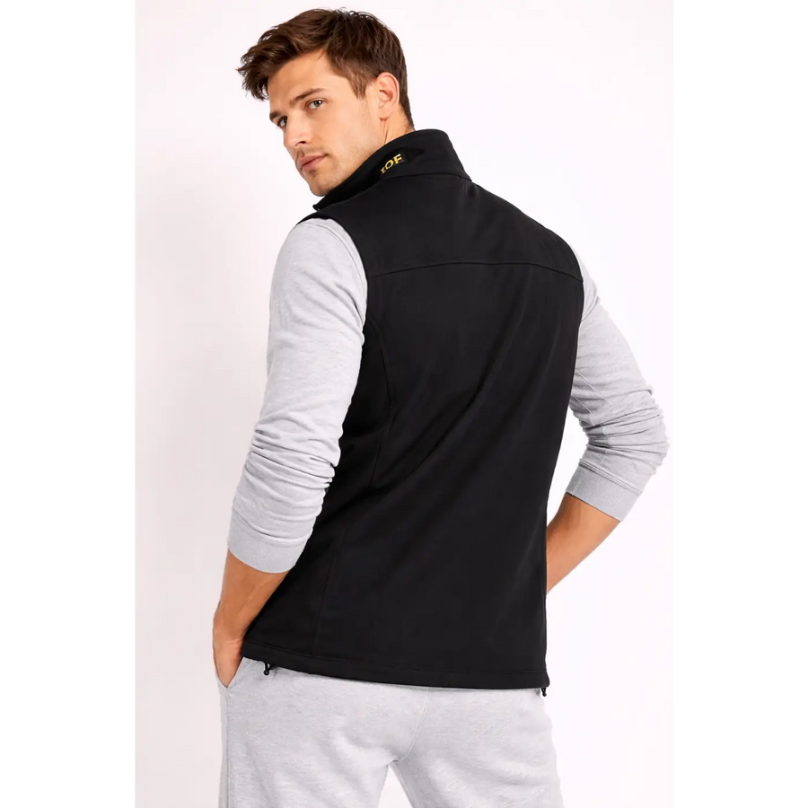Men’s Black Performance Zip-Up Vest
