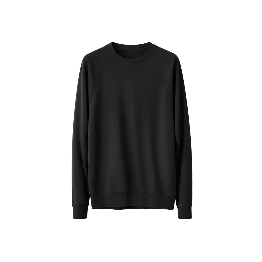 Men’s Black Premium Crewneck Sweatshirt - Men’s Crewneck Sweatshirt