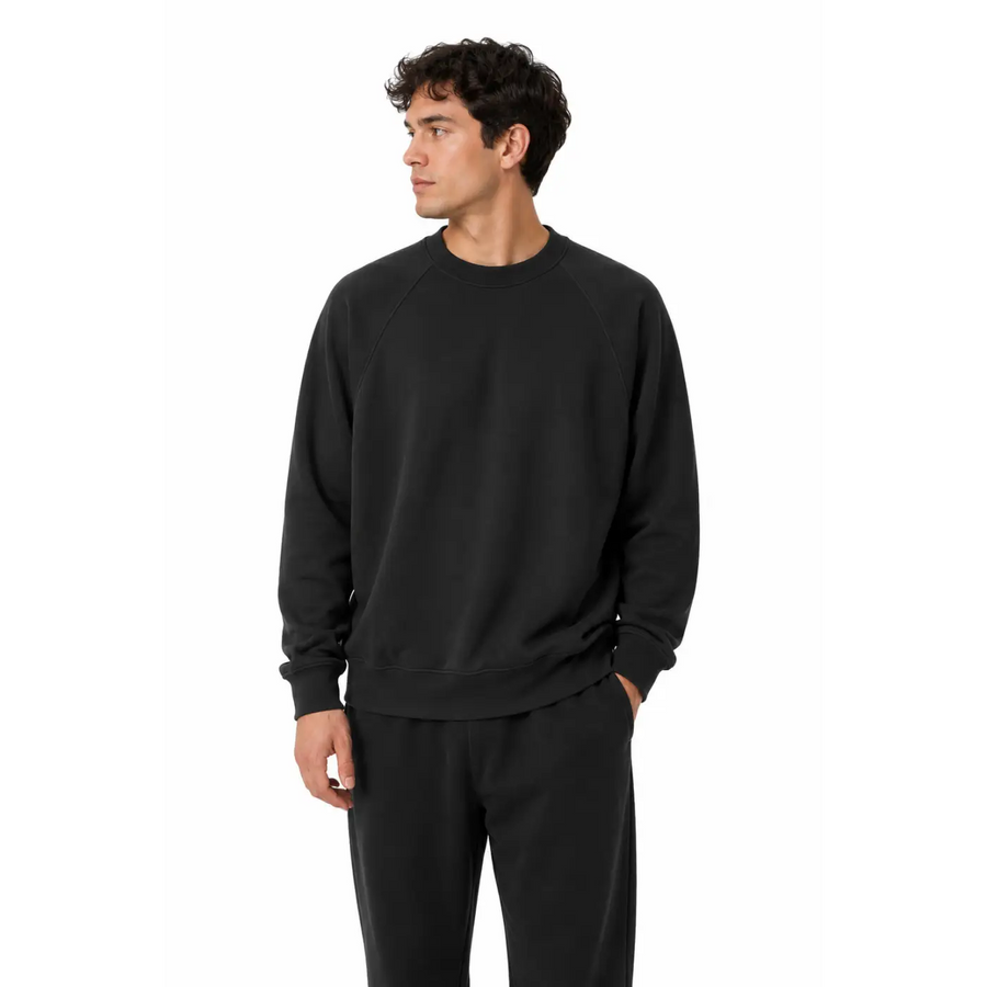Men’s Black Premium Crewneck Sweatshirt - Men’s Crewneck Sweatshirt
