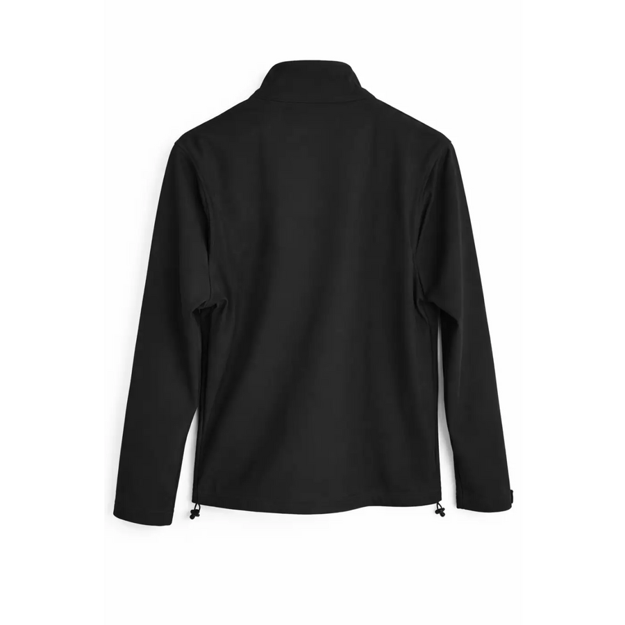 Men’s Black Softshell Jacket – Water-Resistant Zip-Up Lightweight Coat - Jackets