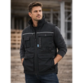 Men’s Black Utility Work Vest – Multi Pocket Heavy Duty Workwear Vest
