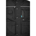 Men’s Black Utility Work Vest – Multi Pocket Heavy Duty Workwear Vest