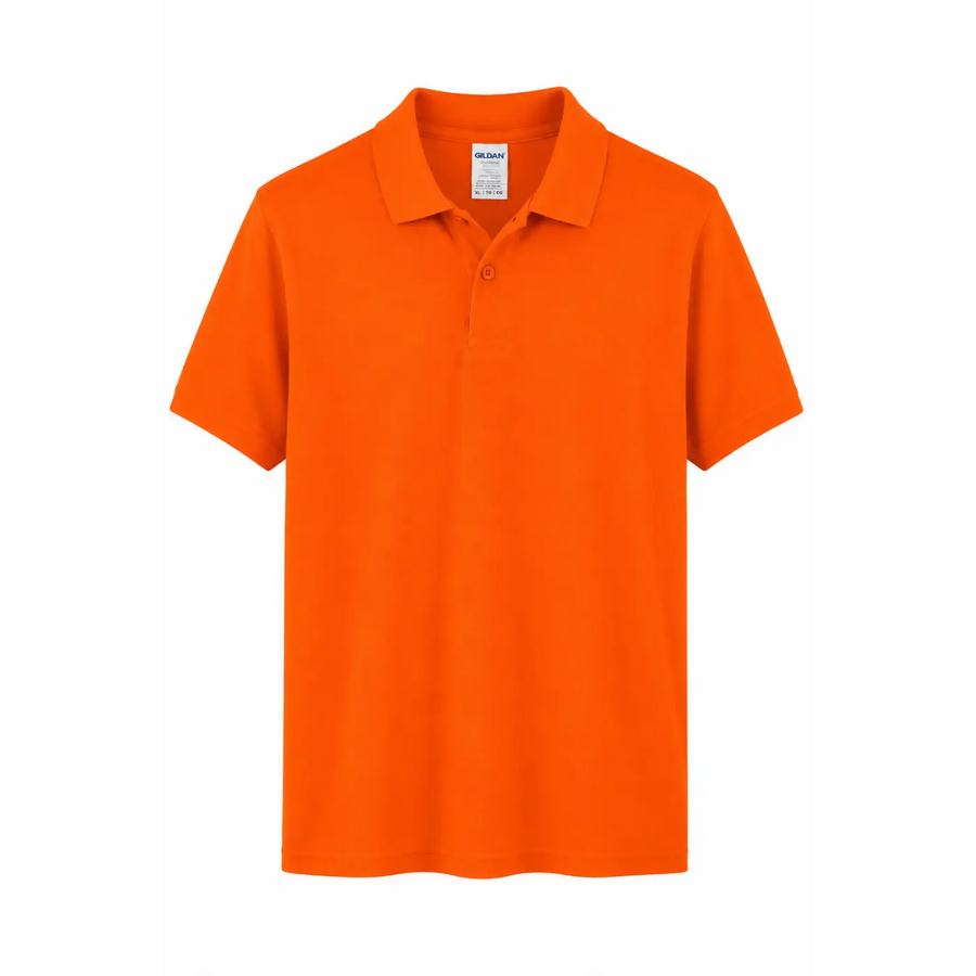 Men’s Bright Orange Polo Shirt - Men’s Polo Shirts