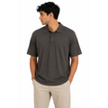 Men’s Charcoal Heather Performance Polo Shirt - Men’s Polo Shirts