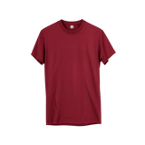 Men’s Classic Crew Neck T-Shirt – Burgundy Red - T-Shirts