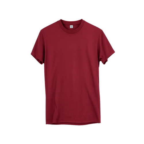 Men’s Classic Crew Neck T-Shirt – Burgundy Red - T-Shirts
