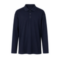 Men’s Classic Long Sleeve Polo Shirt – Navy - Men’s Polo Shirts