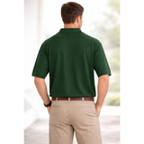 Men’s Classic Polo Shirt – Premium Cotton Short Sleeve Casual Fit (Forest Green) - Shirts / Polo Shirts