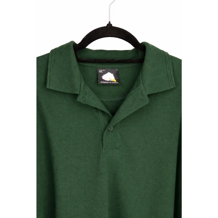 Men’s Classic Polo Shirt – Premium Cotton Short Sleeve Casual Fit (Forest Green) - Shirts / Polo Shirts