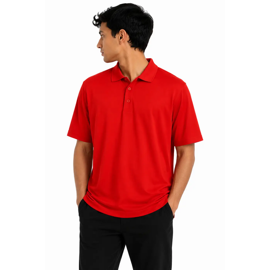 Men’s Classic Red Short Sleeve Polo Shirt - Men’s Polo Shirts