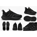 Men’s CloudFoam Comfort Running Sneakers – All-Day Lightweight Athletic Shoes (Black)