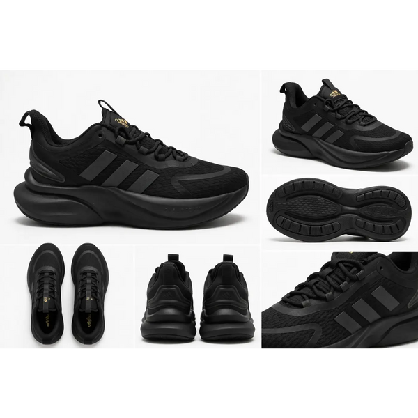 Men’s CloudFoam Comfort Running Sneakers – All-Day Lightweight Athletic Shoes (Black)
