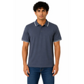 Men’s Contrast Trim Polo Shirt – Navy Blue - Men’s Polo Shirts