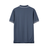 Men’s Contrast Trim Polo Shirt – Navy Blue - Men’s Polo Shirts