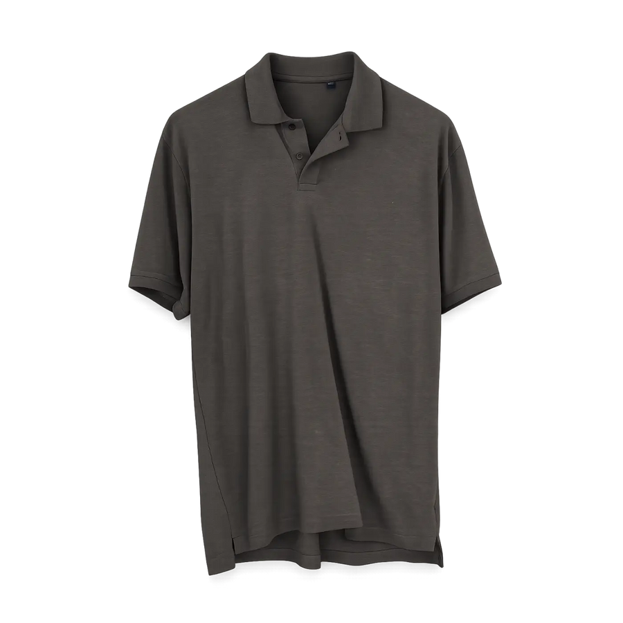 Men’s Dark Charcoal Relaxed Fit Polo Shirt - Men’s Polo Shirt