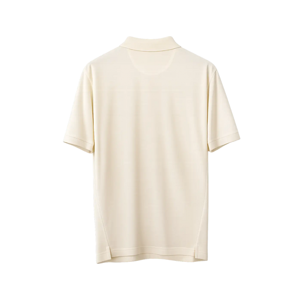 Men’s Essential Performance Polo Shirt – Cream - Men’s Polo Shirt